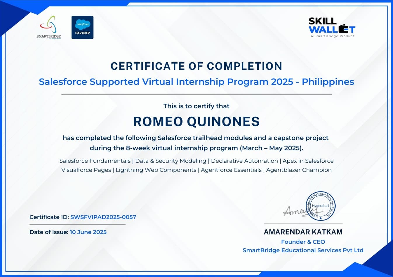 Salesforce Certificate