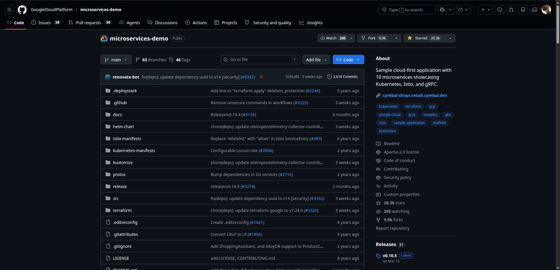 Microservices Demo GitHub